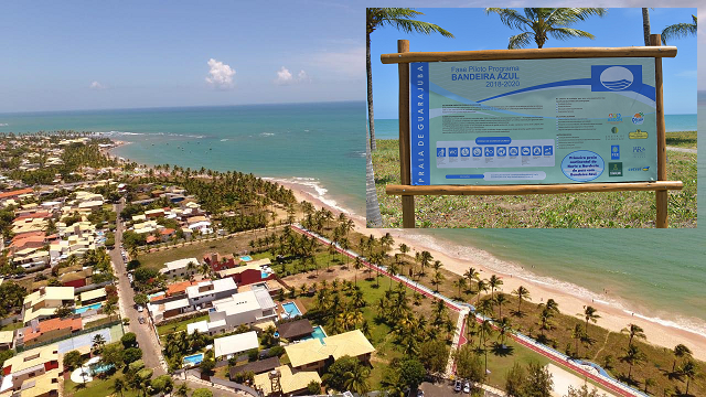 Guarajuba torna-se a primeira praia continental do Norte e Nordeste do país com Bandeira Azul (Foto: Divulgação)
